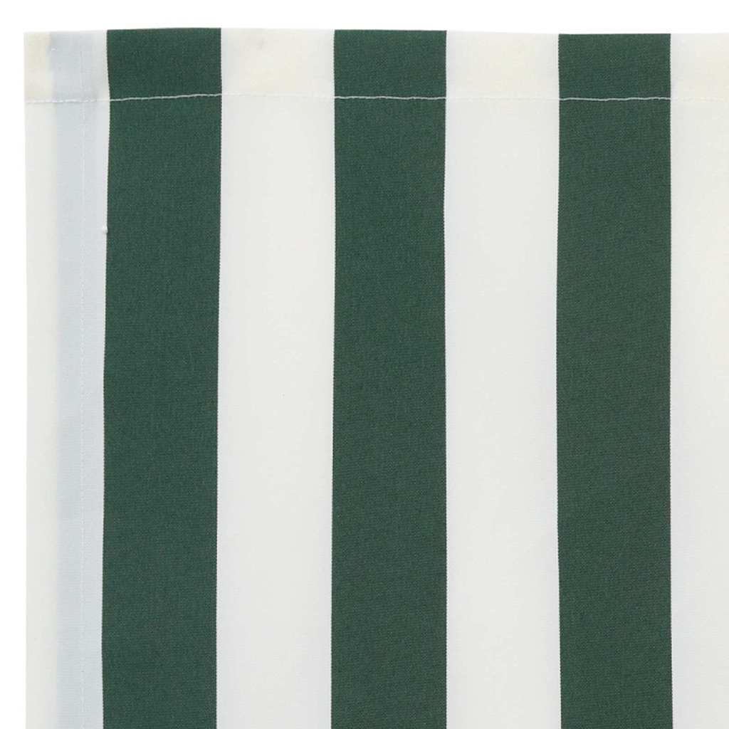 Udskiftningsdug til markise til 5x3,5 m Grønne og hvide striber