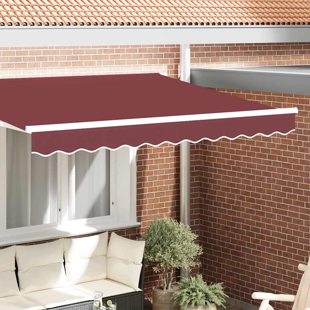 Udskiftningskappe til markise til 2,5 m Bordeaux Rød Polyester