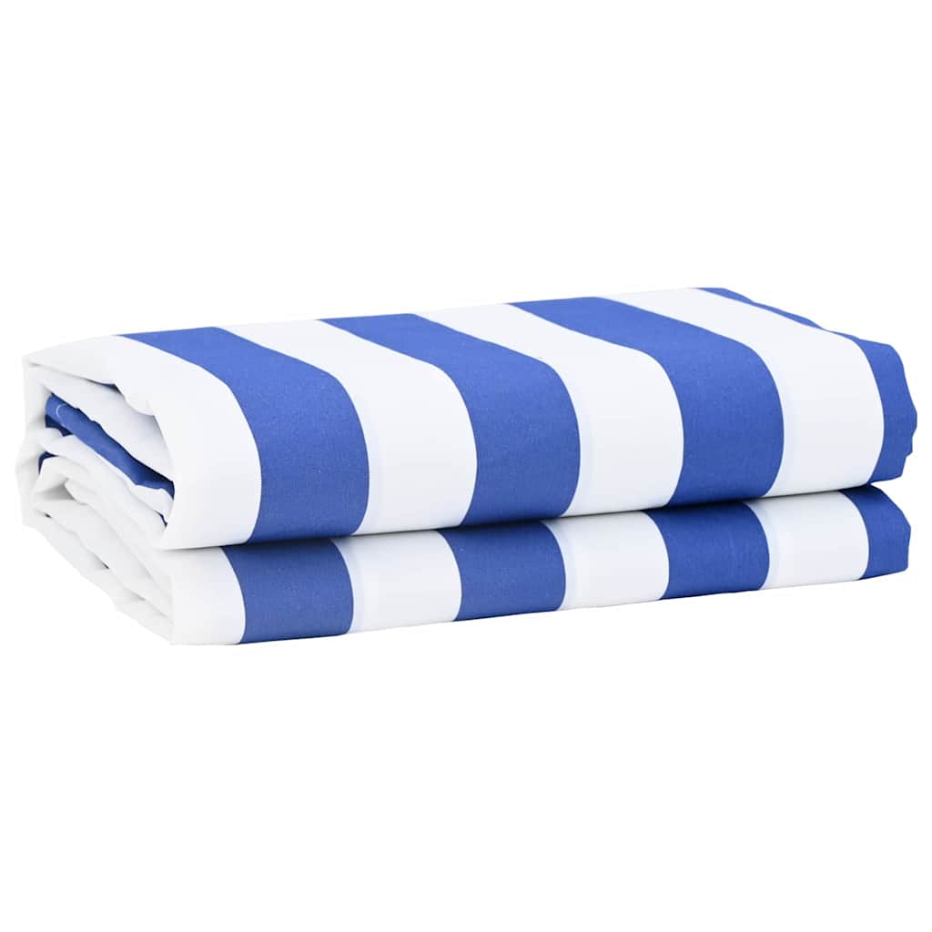 Reservedug til markise Blå og Hvid 1000 x 160 cm Polyester