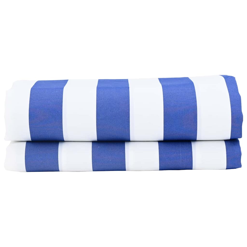 Reservedug til markise Blå og Hvid 1000 x 160 cm Polyester