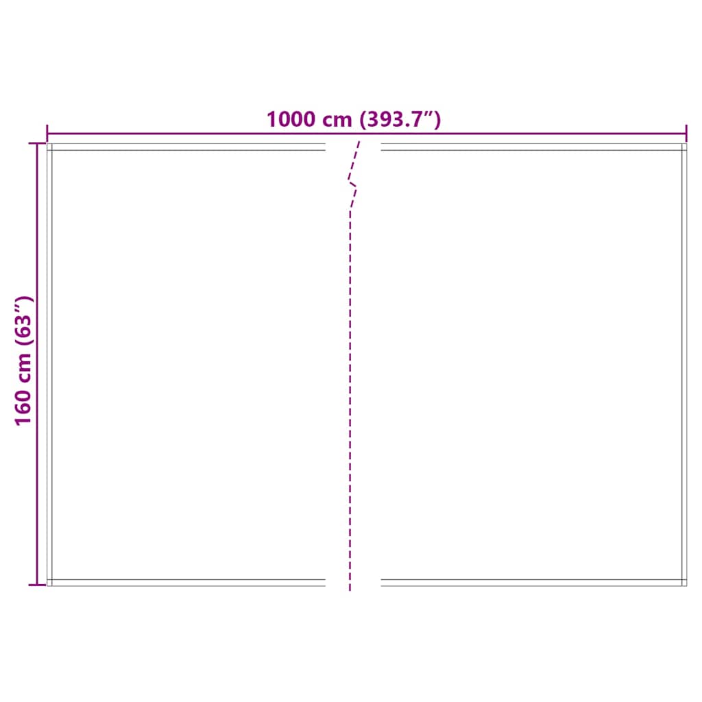 Reservedug til markise Rød 1000 x 160 cm Polyester