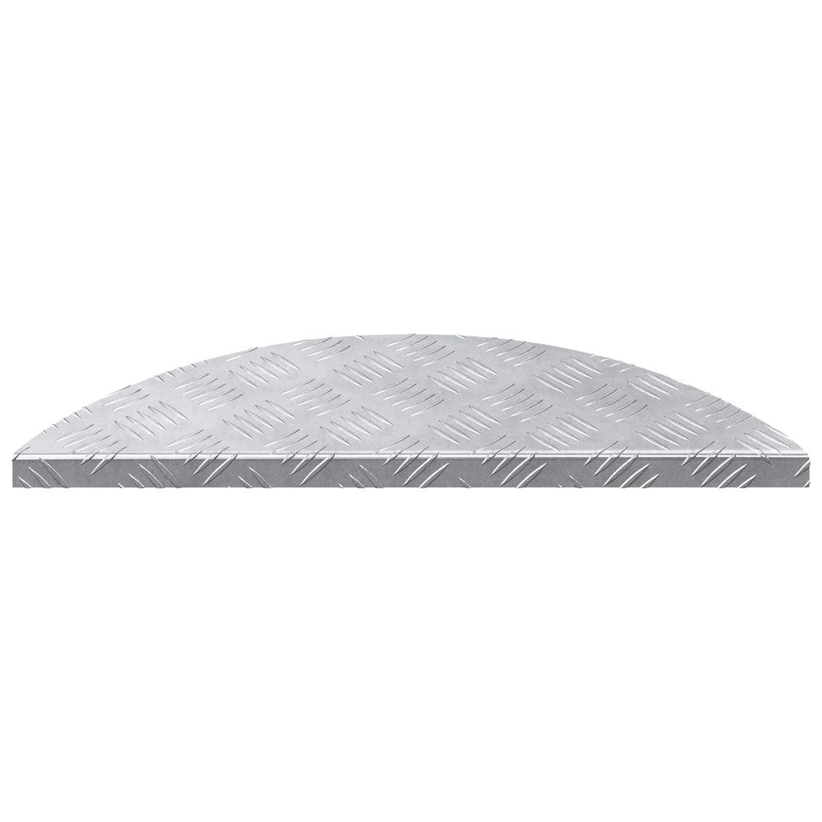 Trappe Tread 5 stk. 60 x 18 x 2,5 cm Sølv Aluminium Halvmåne