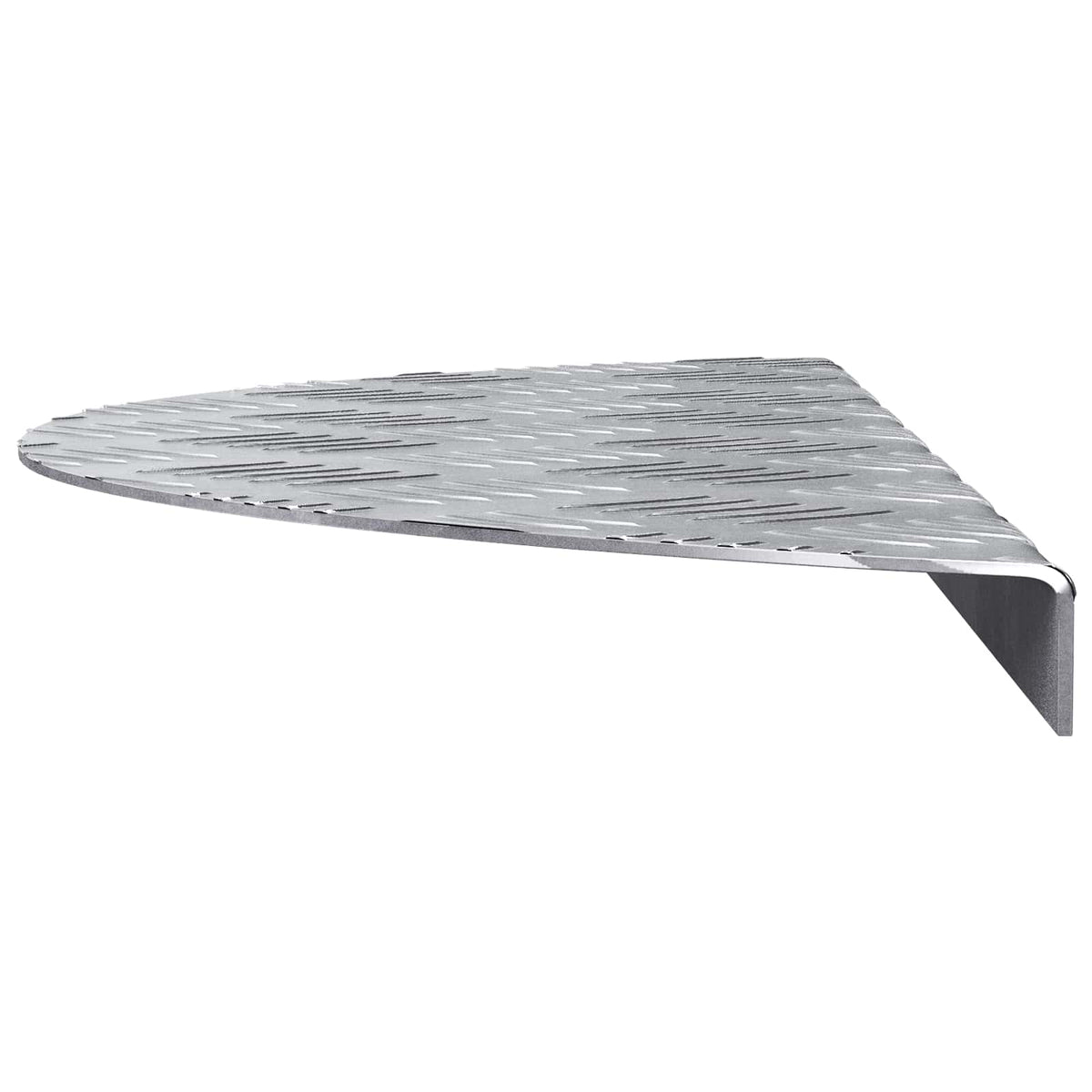 Trappe Tread 5 stk. 60 x 18 x 2,5 cm Sølv Aluminium Halvmåne