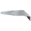 Trappe Tread 5 stk. 60 x 18 x 2,5 cm Sølv Aluminium Halvmåne