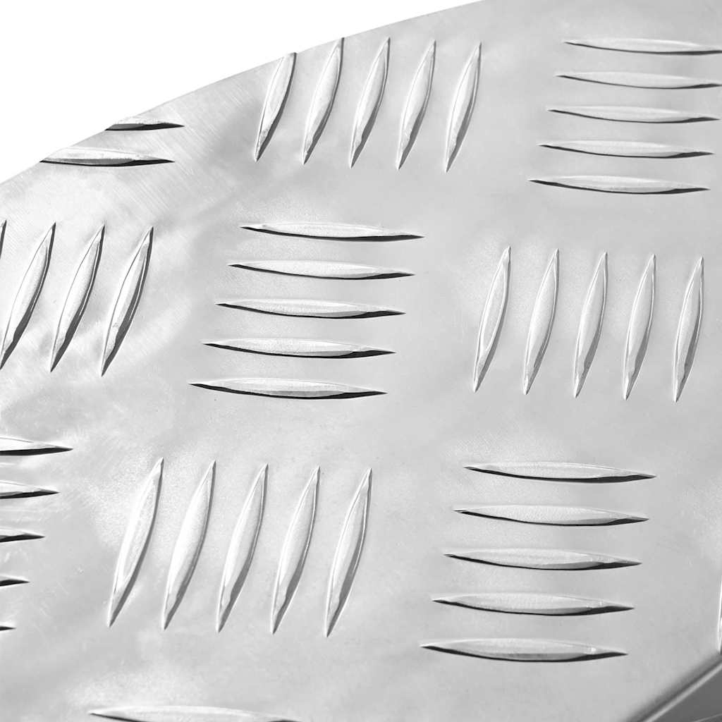 Trappe Tread 15 stk. 60 x 18 x 2,5 cm Sølv Aluminium Halvmåne