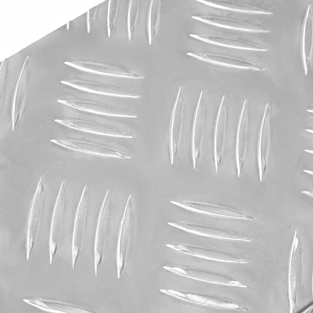 Trappe Tread 10 stk. 60 x 18 x 2,5 cm Sølv Aluminium