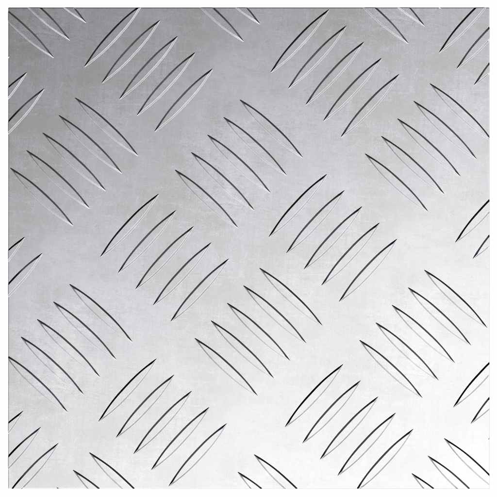 Trappe Tread 2 stk. 20 x 20 cm Sølv Aluminium Firkantet