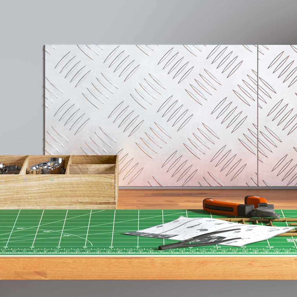 Trappe Tread 2 stk. 30 x 20 cm Sølv Aluminium Rektangulær