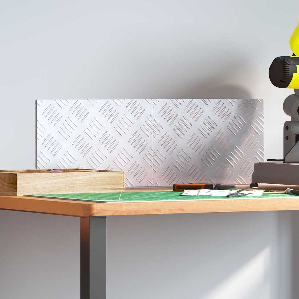Trappe Tread 2 stk. 30 x 20 cm Sølv Aluminium Rektangulær