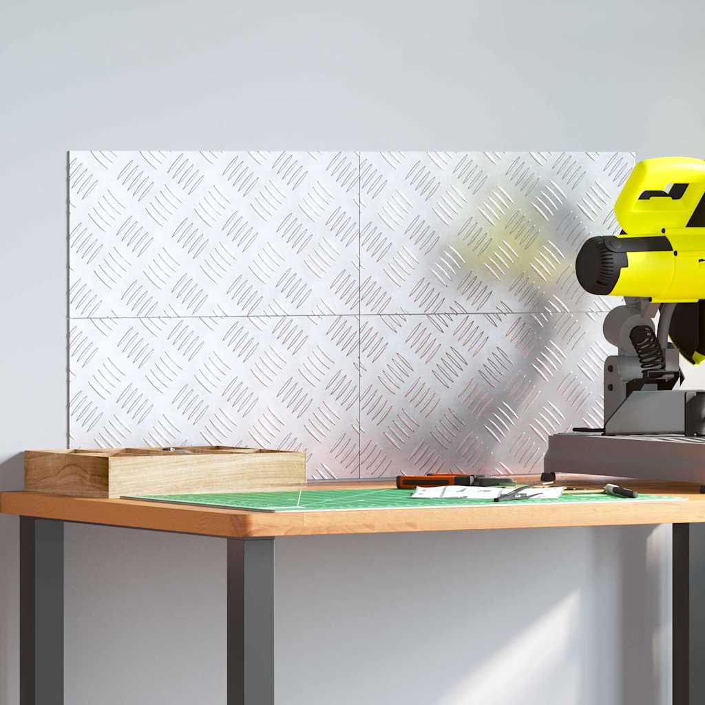 Trappe Tread 4 stk. 40 x 20 cm Sølv Aluminium Rektangulær