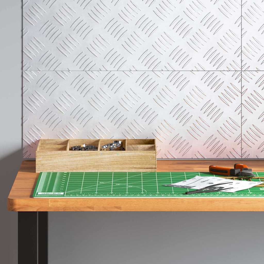 Trappe Tread 4 stk. 50 x 20 cm Sølv Aluminium Rektangulær