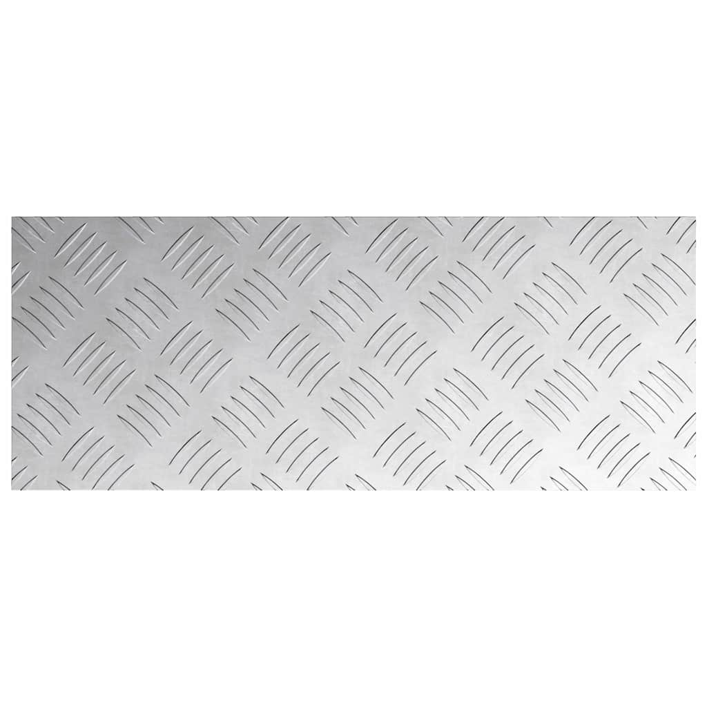 Trappe Tread 4 stk. 50 x 20 cm Sølv Aluminium Rektangulær