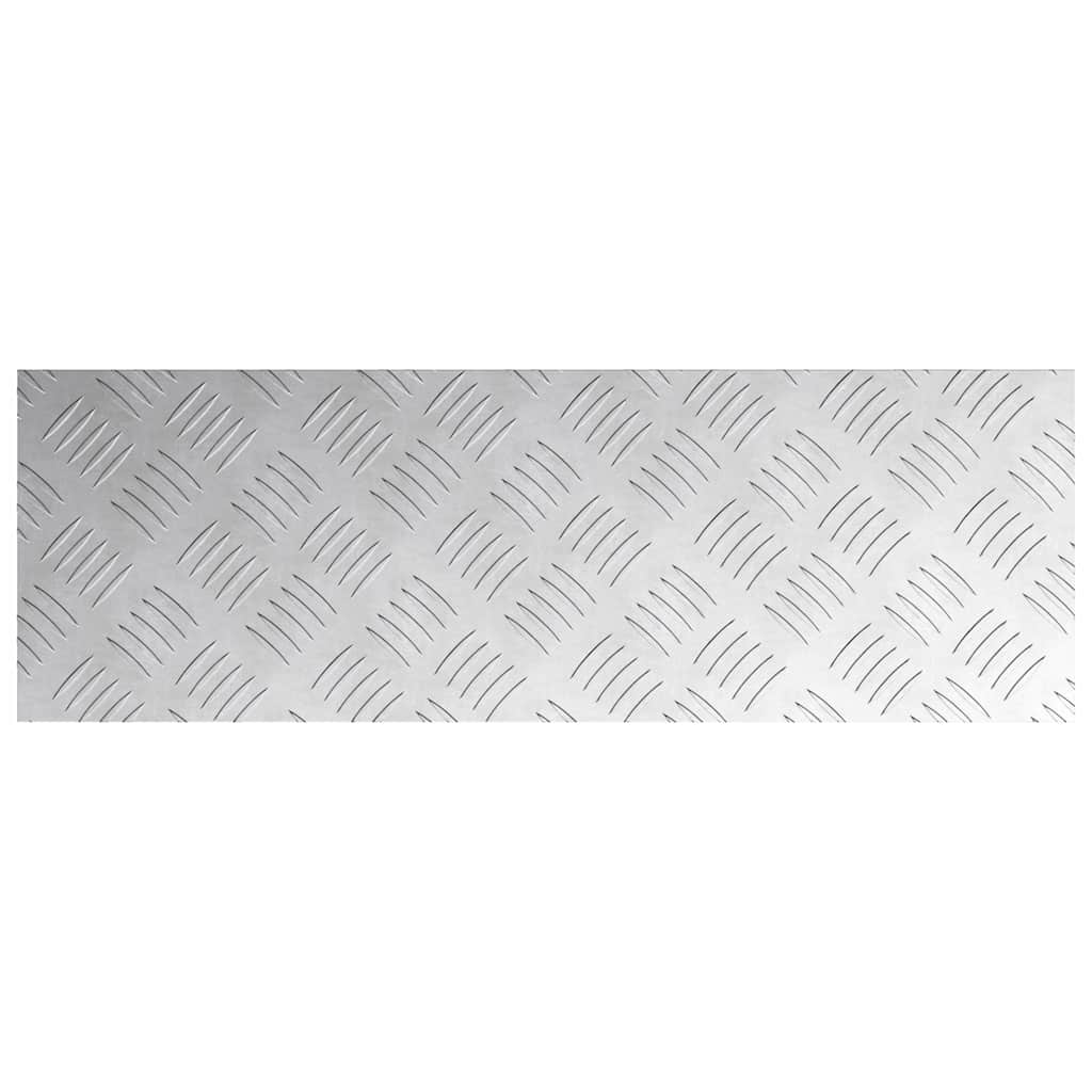 Trappe Tread 4 stk. 60 x 20 cm Sølv Aluminium Rektangulær