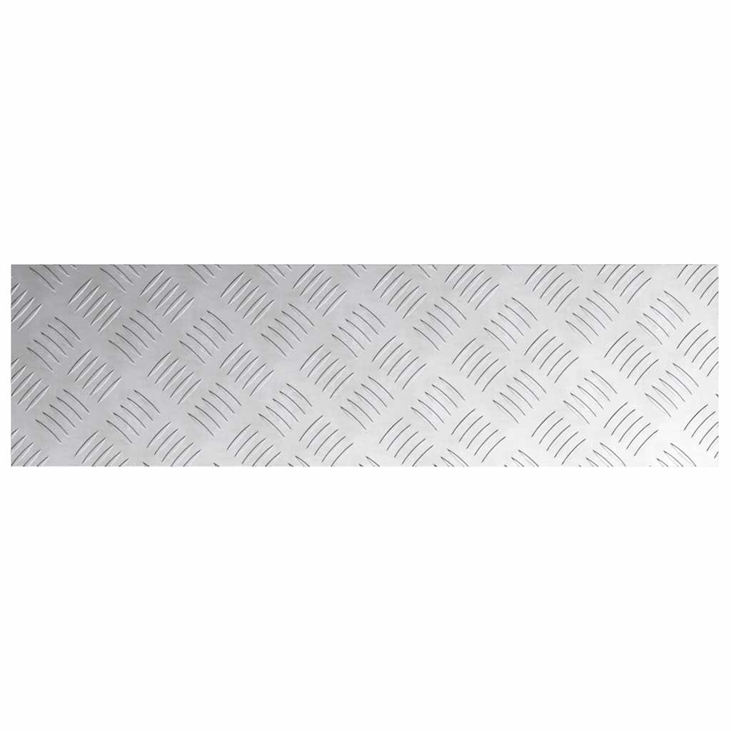 Trappe Tread 2 stk. 70 x 20 cm Sølv Aluminium Rektangulær