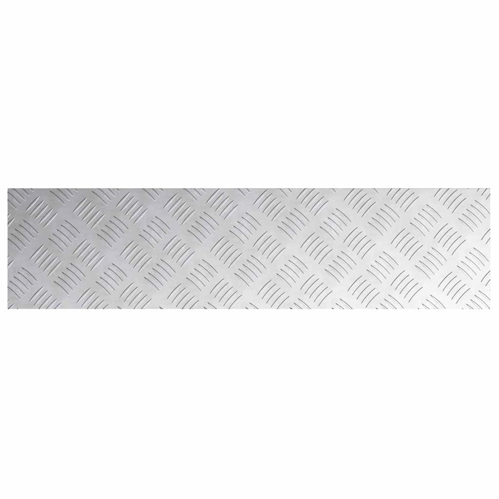 Trappe Tread 4 stk. 80 x 20 cm Sølv Aluminium Rektangulær