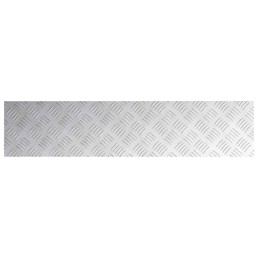 Trappe Tread 2 stk. 90 x 20 cm Sølv Aluminium Rektangulær