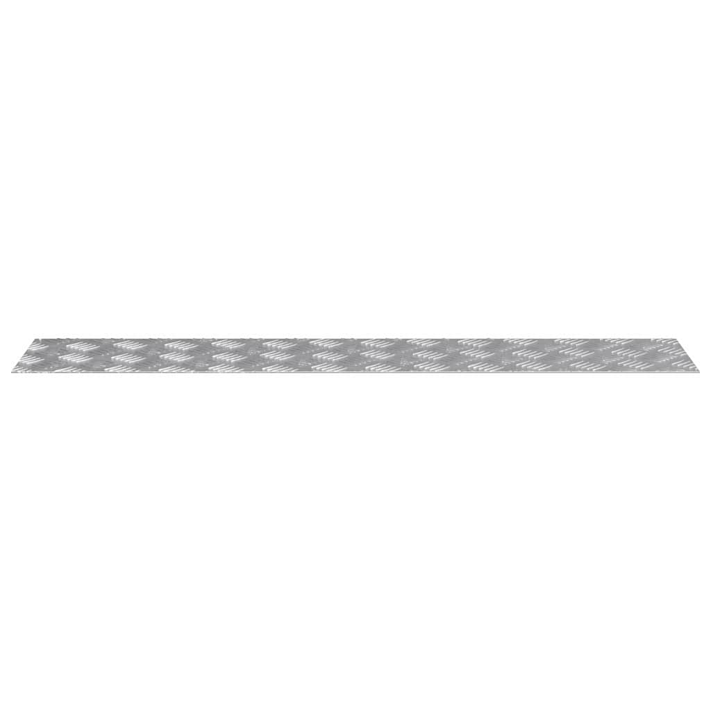 Trappe Tread 4 stk. 100 x 20 cm Sølv Aluminium Rektangulær