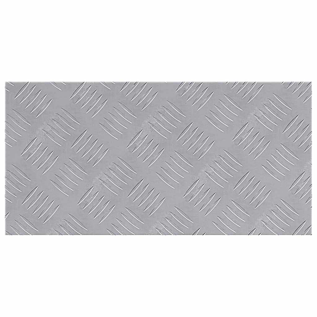 Trappe Tread 2 stk. 50 x 25 cm Sølv Aluminium Rektangulær
