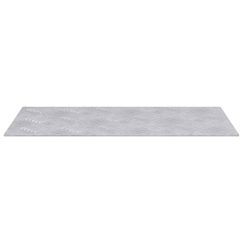 Trappe Tread 4 stk. 50 x 25 cm Sølv Aluminium Rektangulær