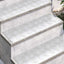Trappe Tread 4 stk. 75 x 25 cm Sølv Aluminium Rektangulær