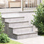 Trappe Tread 4 stk. 75 x 25 cm Sølv Aluminium Rektangulær