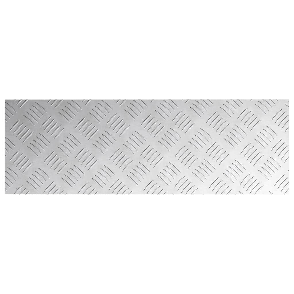Trappe Tread 4 stk. 75 x 25 cm Sølv Aluminium Rektangulær