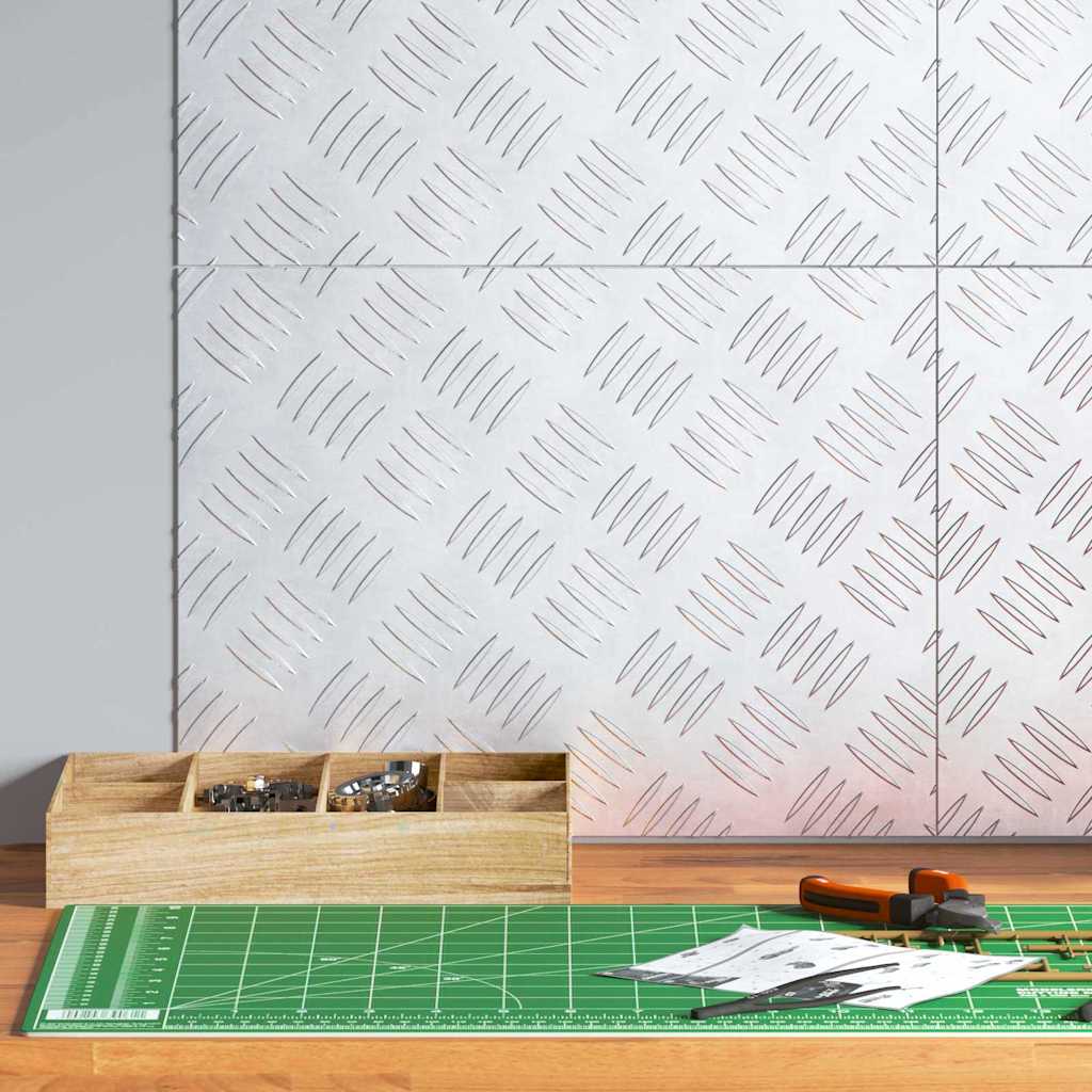 Trappe Tread 4 stk. 40 x 30 cm Sølv Aluminium Rektangulær