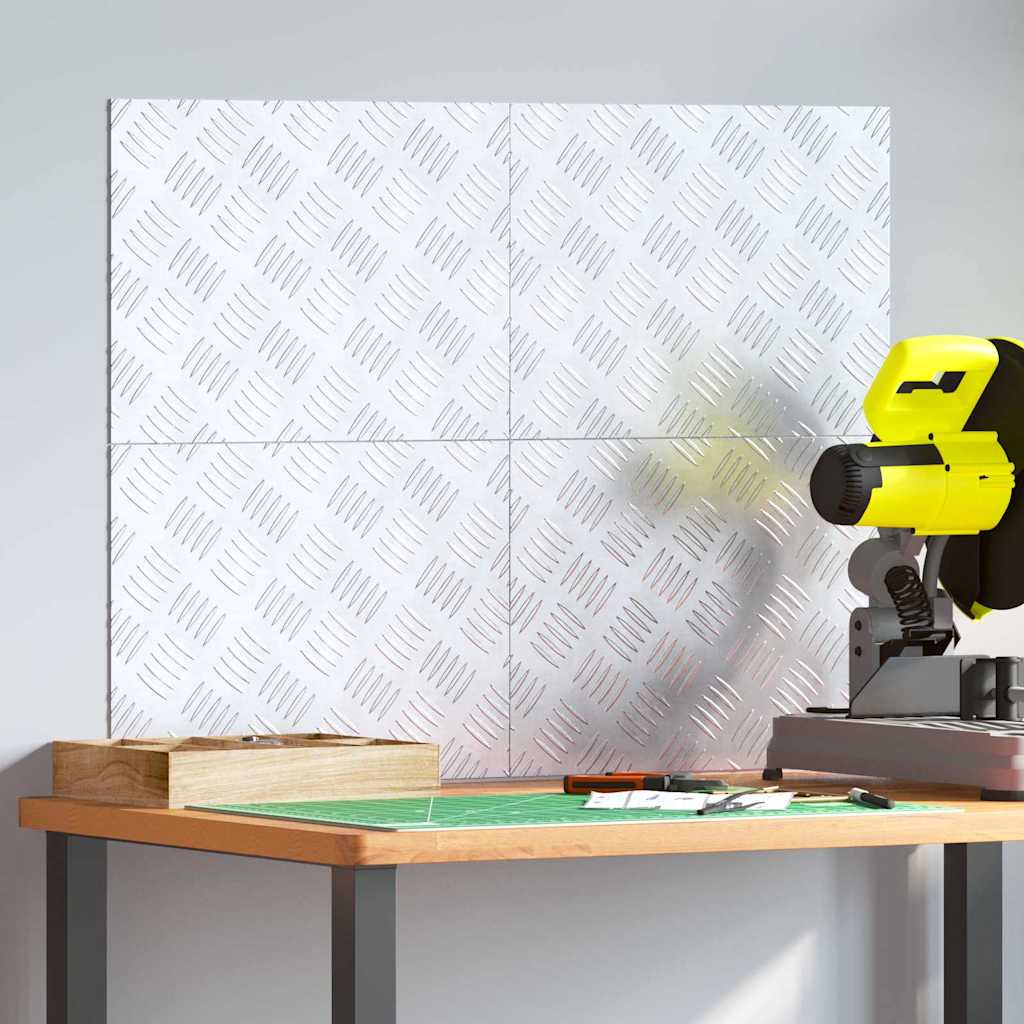 Trappe Tread 4 stk. 40 x 30 cm Sølv Aluminium Rektangulær