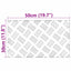 Trappe Tread 2 stk. 50 x 30 cm Sølv Aluminium Rektangulær