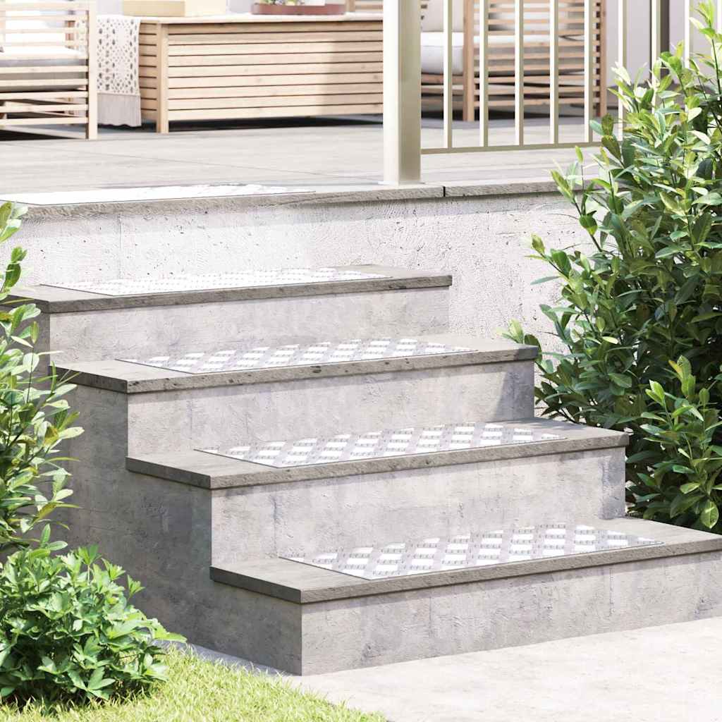 Trappe Tread 2 stk. 70 x 30 cm Sølv Aluminium Rektangulær