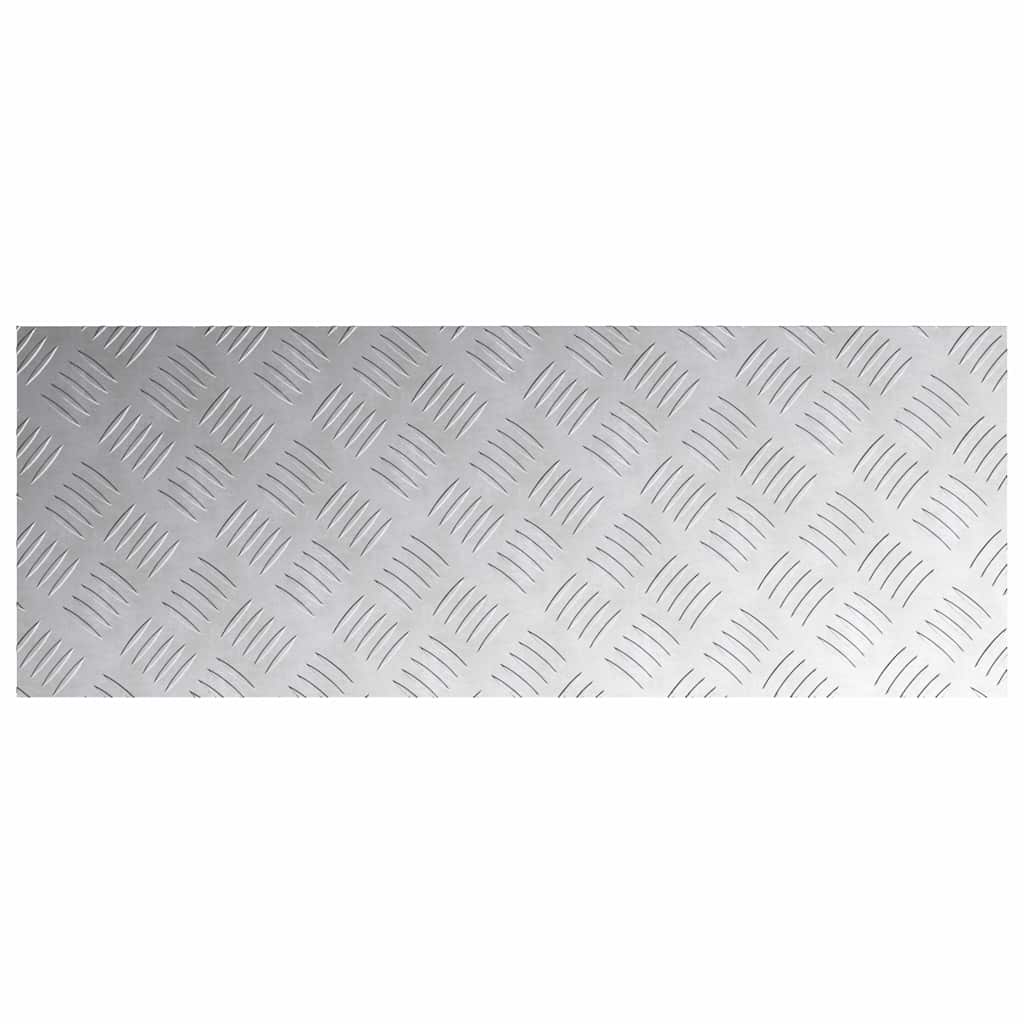 Trappe Tread 4 stk. 80 x 30 cm Sølv Aluminium Rektangulær