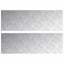 Trappe Tread 2 stk. 90 x 30 cm Sølv Aluminium Rektangulær