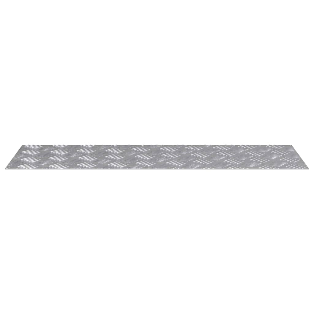 Trappe Tread 4 stk. 90 x 30 cm Sølv Aluminium Rektangulær