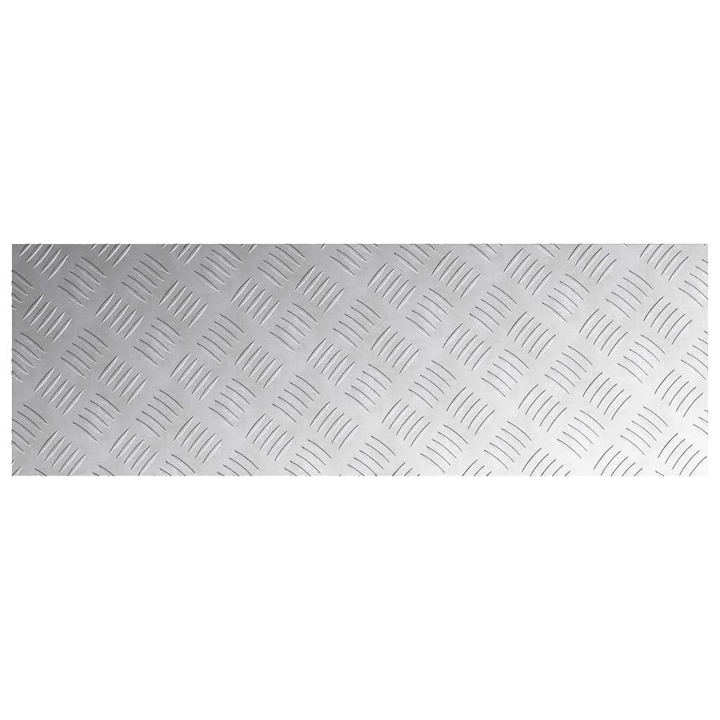 Trappe Tread 4 stk. 90 x 30 cm Sølv Aluminium Rektangulær