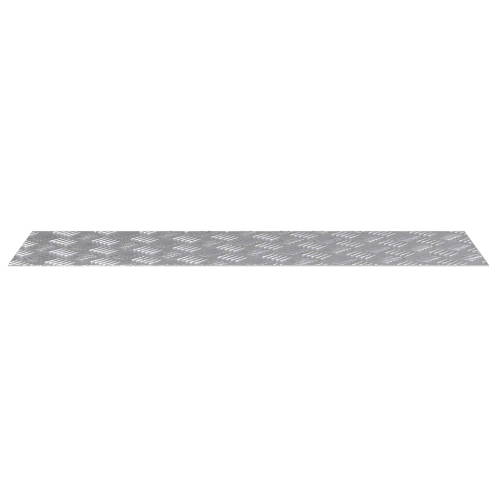 Trappe Tread 2 stk. 100 x 30 cm Sølv Aluminium Rektangulær