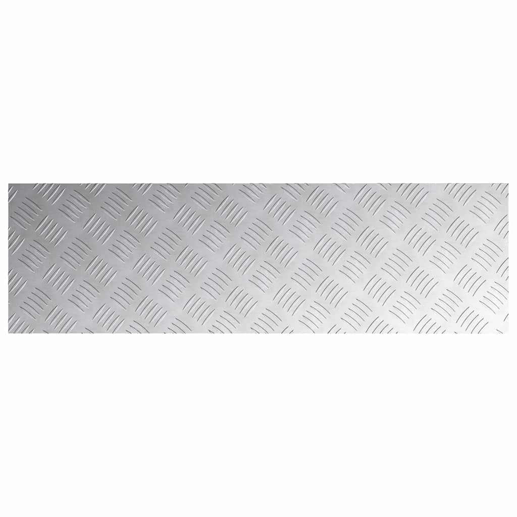 Trappe Tread 4 stk. 100 x 30 cm Sølv Aluminium Rektangulær