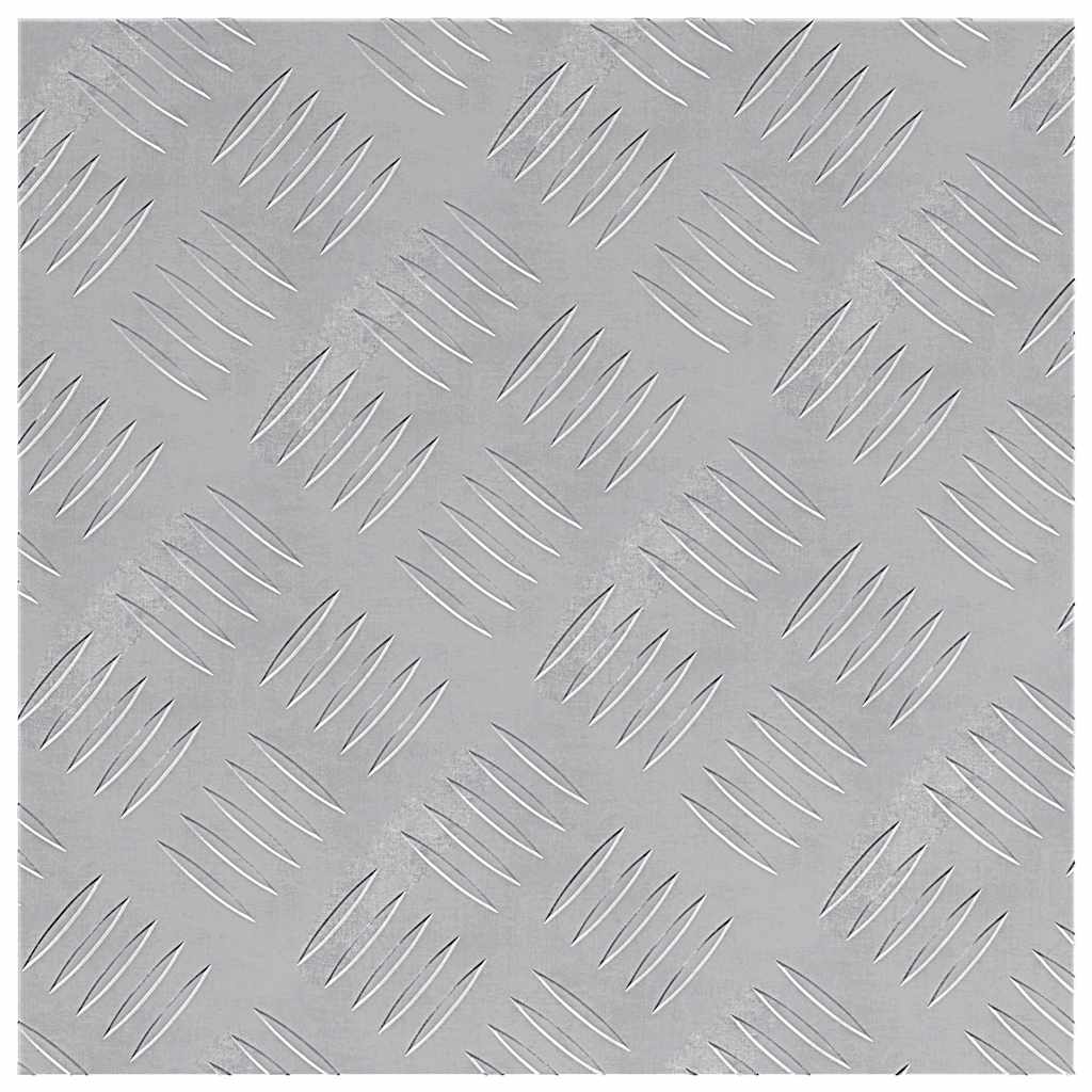 Trappe Tread 2 stk. 40 x 40 cm Sølv Aluminium Firkantet