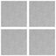 Trappe Tread 4 stk. 40 x 40 cm Sølv Aluminium Firkantet