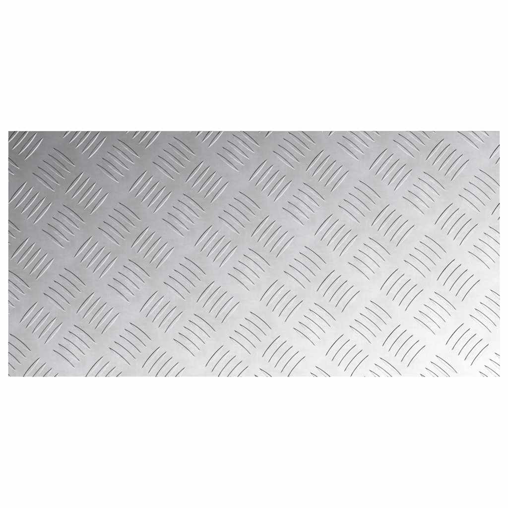 Trappe Tread 4 stk. 80 x 40 cm Sølv Aluminium Rektangulær