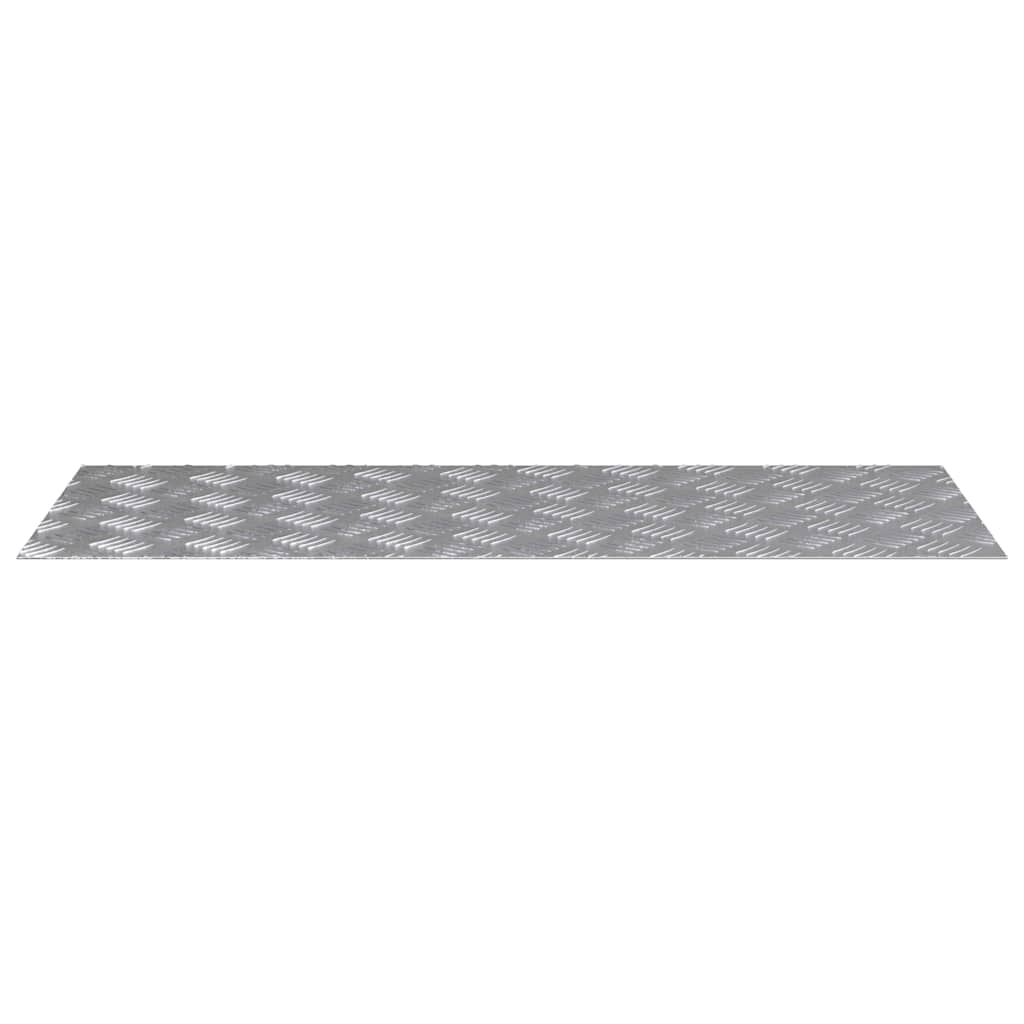 Trappe Tread 2 stk. 100 x 40 cm Sølv Aluminium Rektangulær
