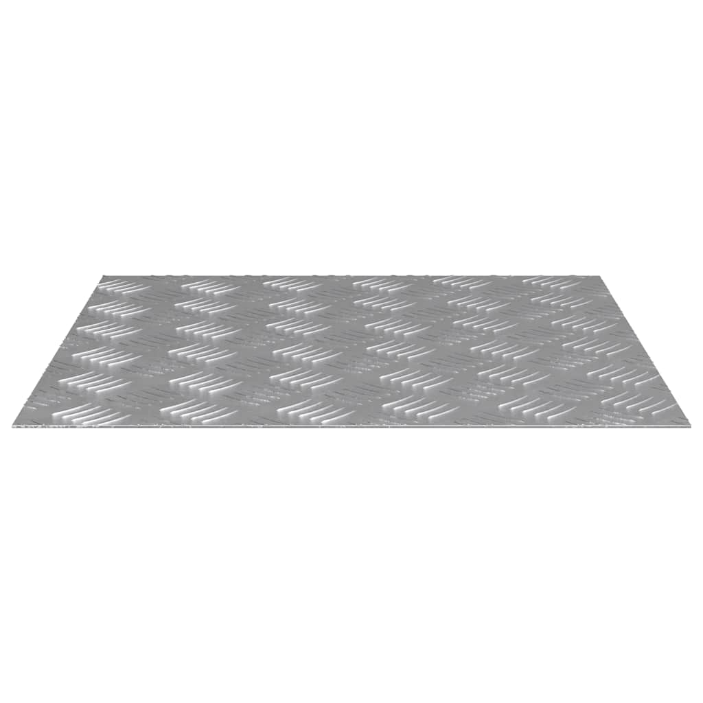 Trappe Tread 4 stk. 50 x 50 cm Sølv Aluminium Firkantet