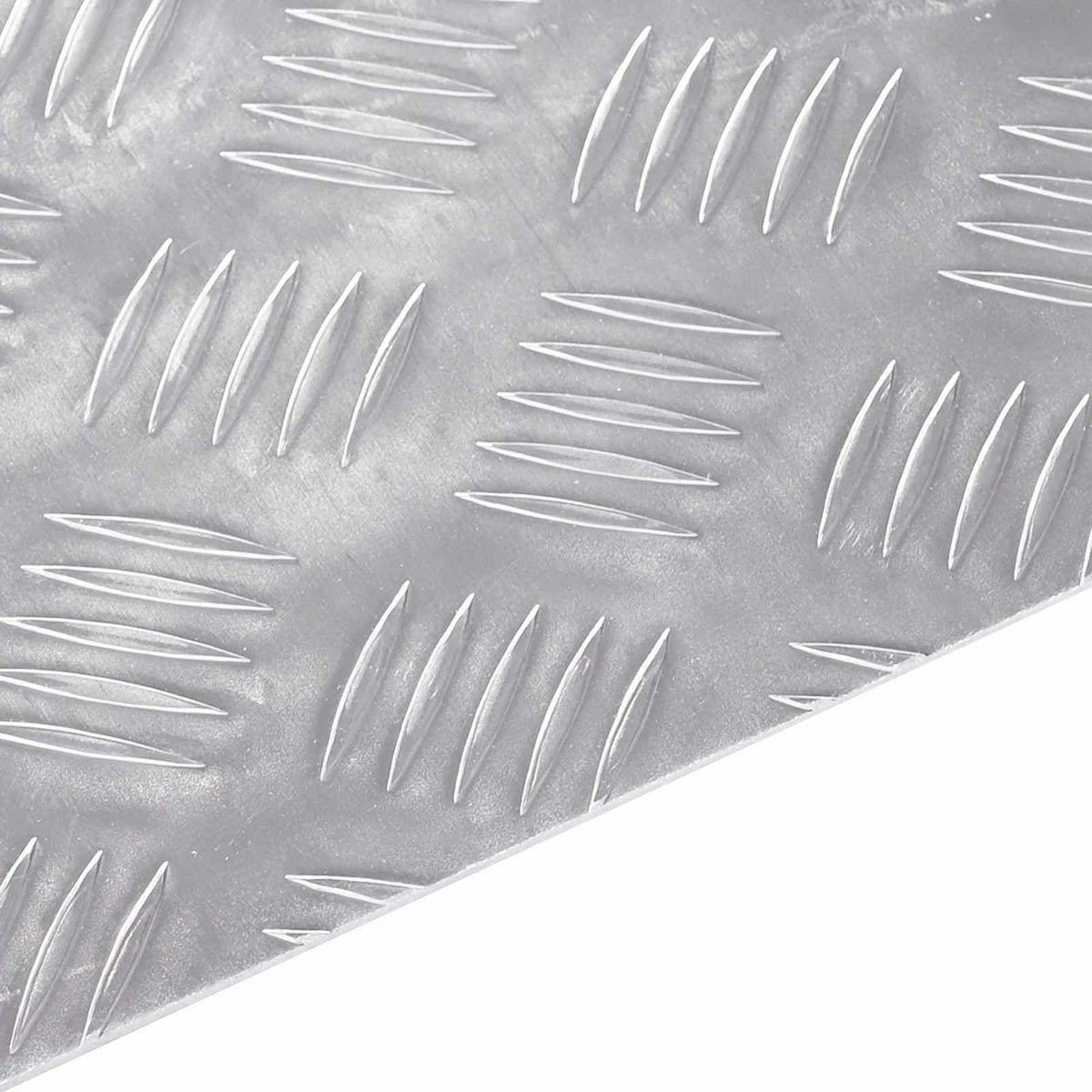 Trappe Tread 2 stk. 60 x 50 cm Sølv Aluminium Rektangulær
