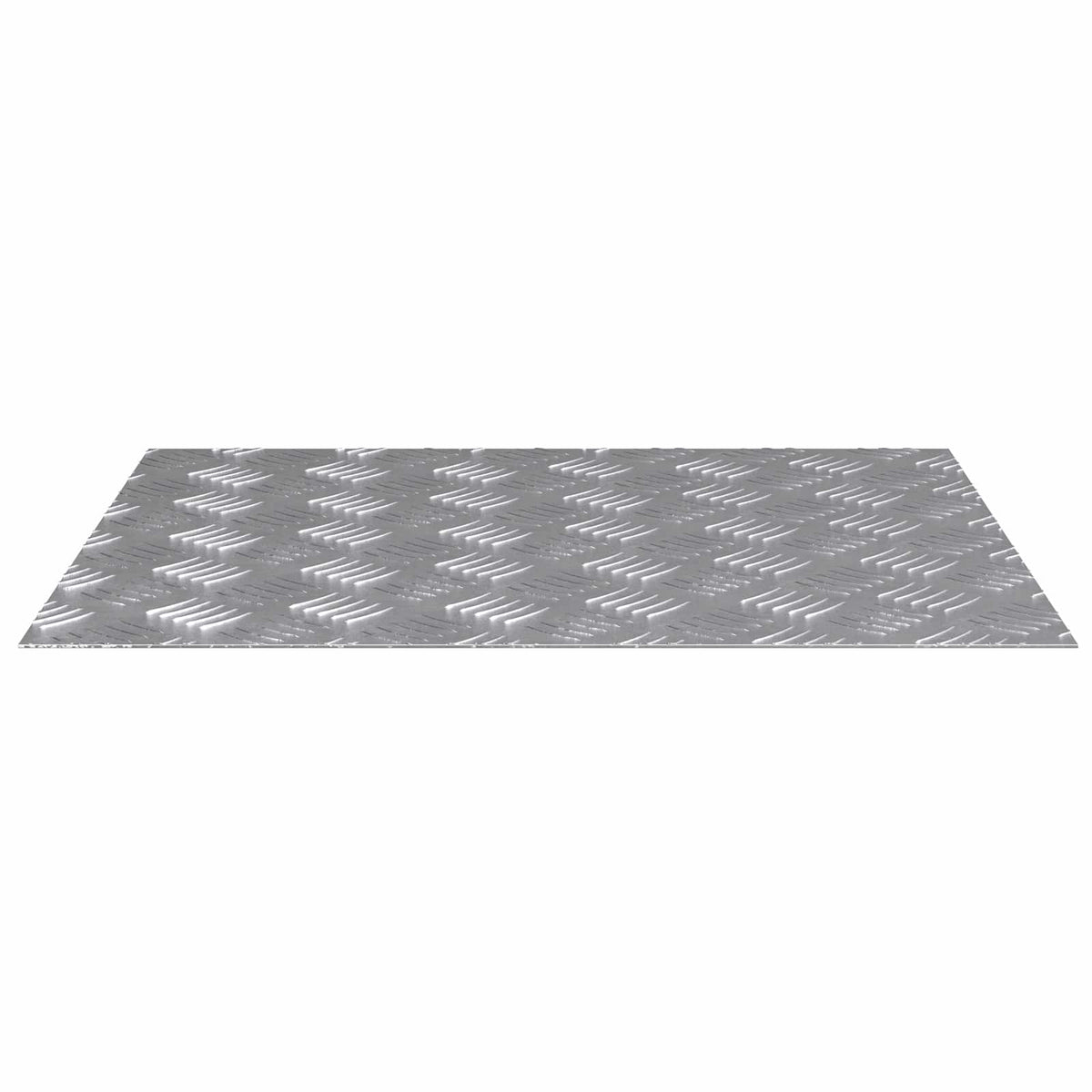Trappe Tread 4 stk. 60 x 50 cm Sølv Aluminium Rektangulær