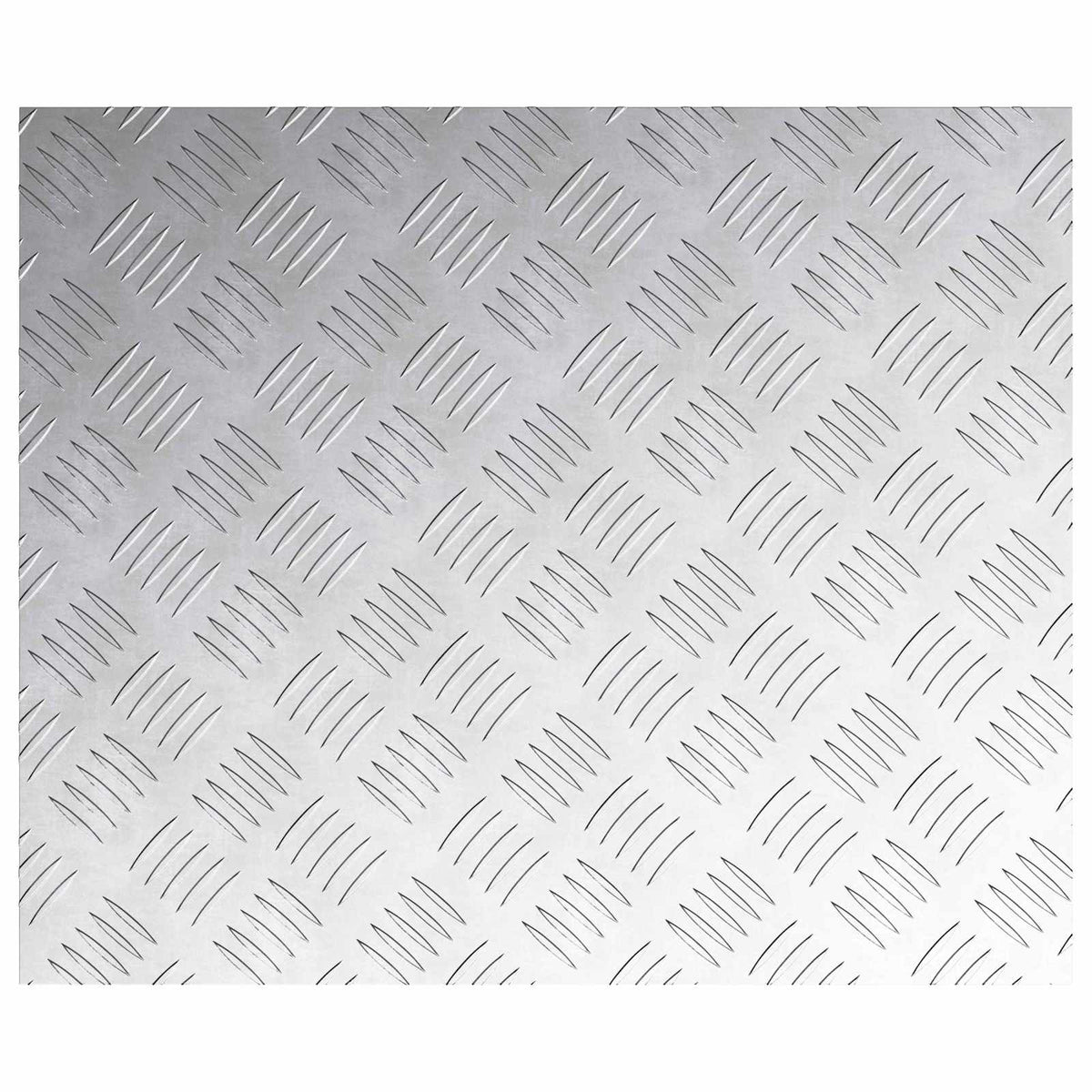Trappe Tread 4 stk. 60 x 50 cm Sølv Aluminium Rektangulær