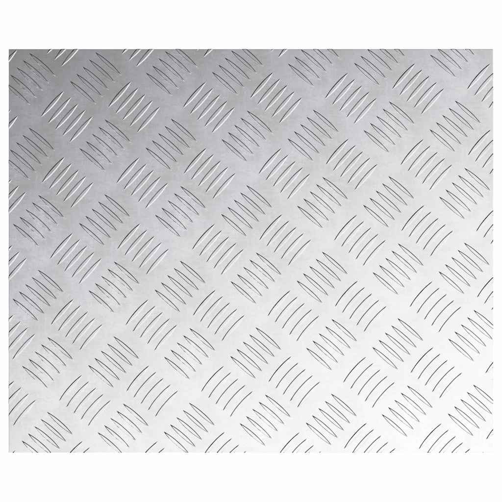 Trappe Tread 4 stk. 60 x 50 cm Sølv Aluminium Rektangulær