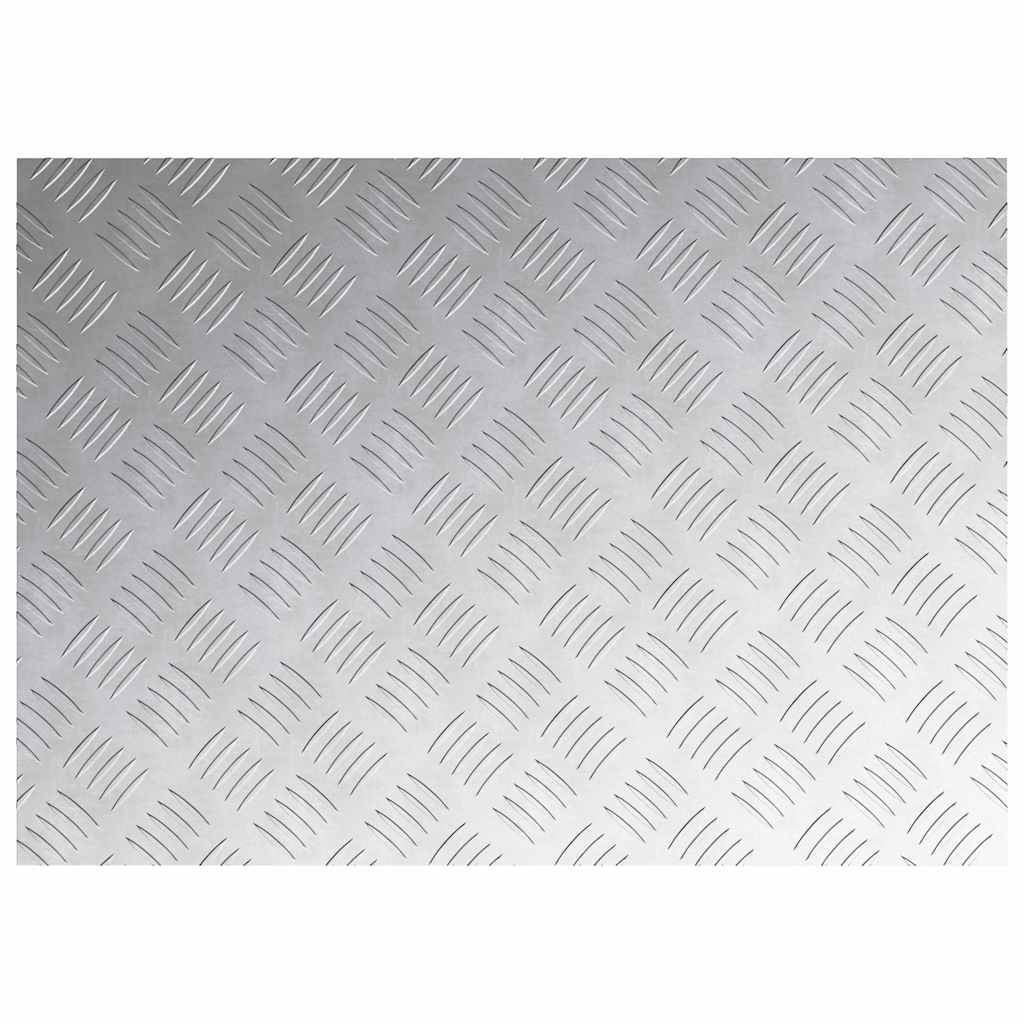Trappe Tread 2 stk. 70 x 50 cm Sølv Aluminium Rektangulær