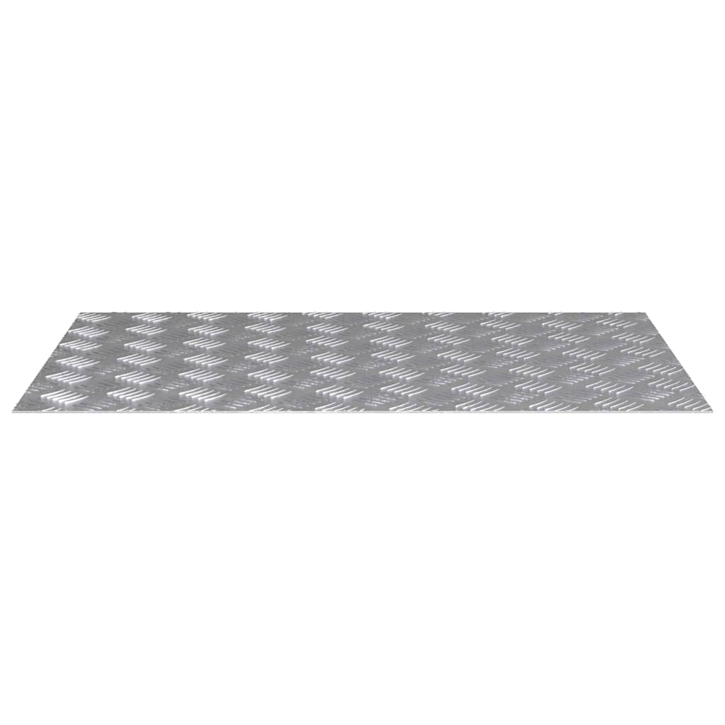 Trappe Tread 2 stk. 80 x 50 cm Sølv Aluminium Rektangulær