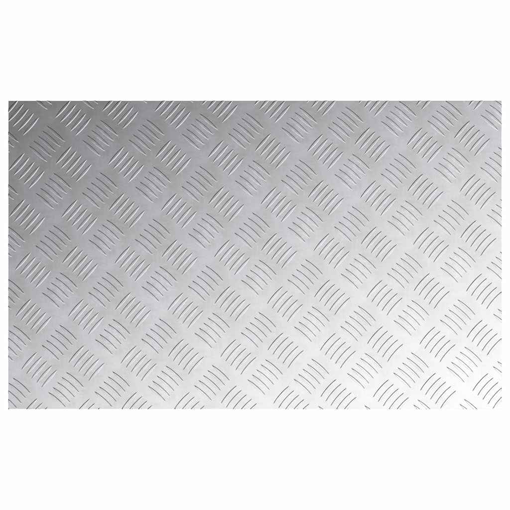 Trappe Tread 4 stk. 80 x 50 cm Sølv Aluminium Rektangulær