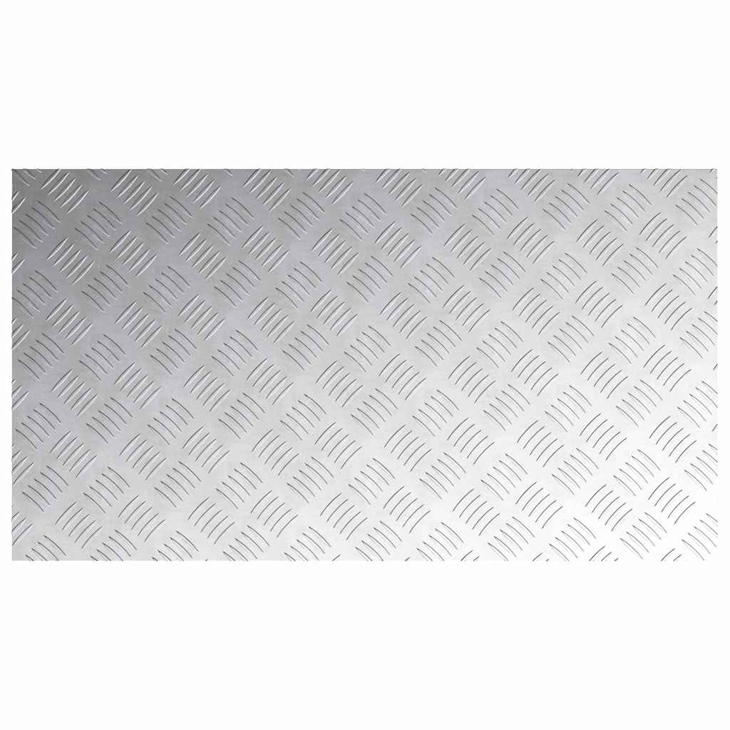 Trappe Tread 4 stk. 90 x 50 cm Sølv Aluminium Rektangulær
