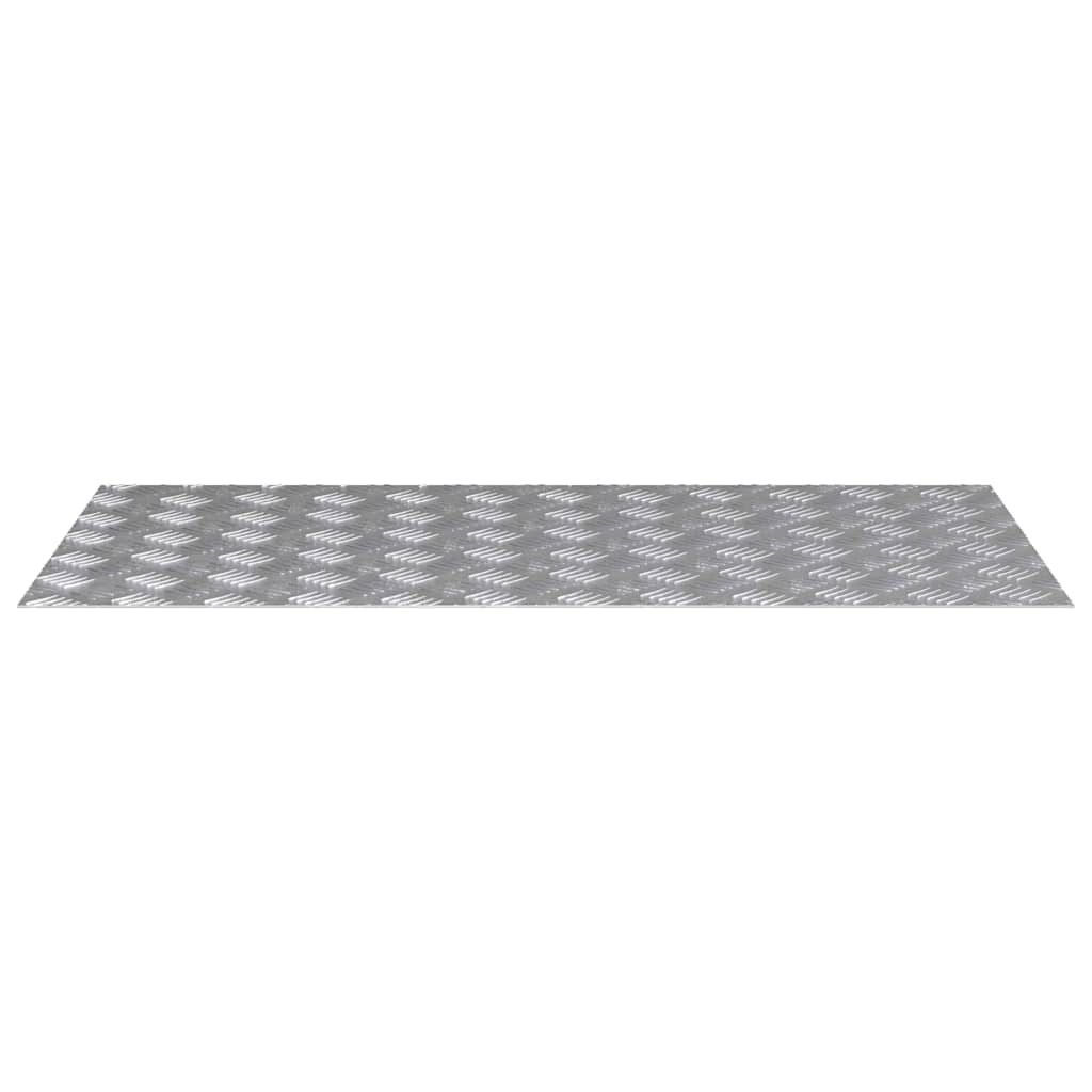 Trappe Tread 4 stk. 100 x 50 cm Sølv Aluminium Rektangulær